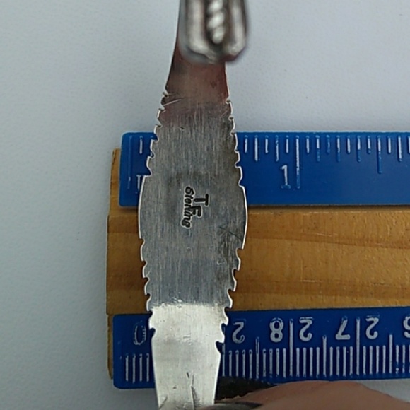 Navajo THOMAS FRANSISCO Tiger Eye Jasper Onyx Inlay Sterling Silv Cuff Bracelet - Picture 5 of 8